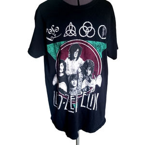 Led Zeppelin black short sleeve graphic tee shirt M/L